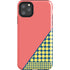 Coral Diagonal Split iPhone 11 Pro Max Impact Case