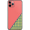 Coral Diagonal Split iPhone 11 Pro Skin