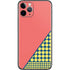 Coral Diagonal Split iPhone 11 Pro Skin
