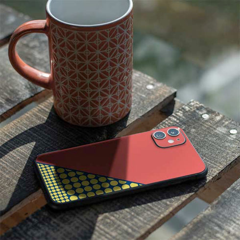 Coral Diagonal Split iPhone 11 Skin
