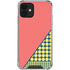 Coral Diagonal Split iPhone 12 Clear Case