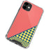 Coral Diagonal Split iPhone 12 Clear Case