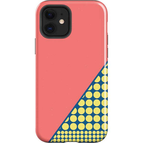 Coral Diagonal Split iPhone 12 Impact Case