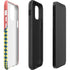Coral Diagonal Split iPhone 12 Impact Case
