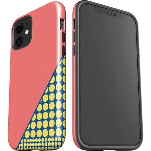 Coral Diagonal Split iPhone 12 Impact Case