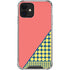 Coral Diagonal Split iPhone 12 Mini Clear Case