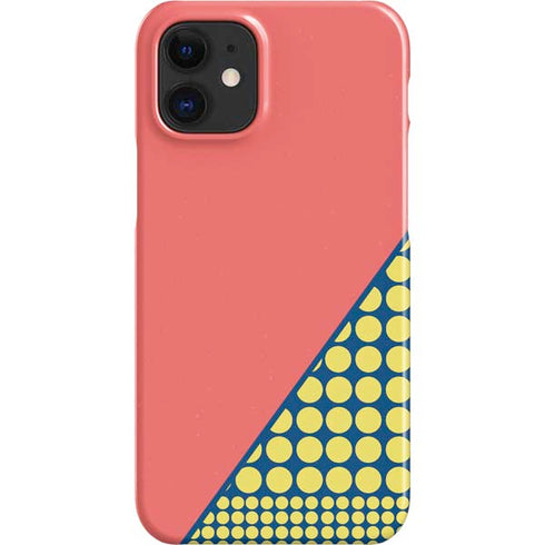 Coral Diagonal Split iPhone 12 Mini Lite Case