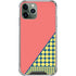 Coral Diagonal Split iPhone 12 Pro Max Clear Case