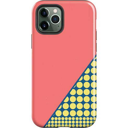 Coral Diagonal Split iPhone 12 Pro Max Impact Case