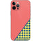 Coral Diagonal Split iPhone 12 Pro Skin