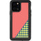 Coral Diagonal Split iPhone 12 Pro Waterproof Case