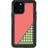 Coral Diagonal Split iPhone 12 Pro Waterproof Case