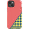 Coral Diagonal Split iPhone 13 Impact Case