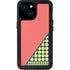 Coral Diagonal Split iPhone 13 Mini Waterproof Case