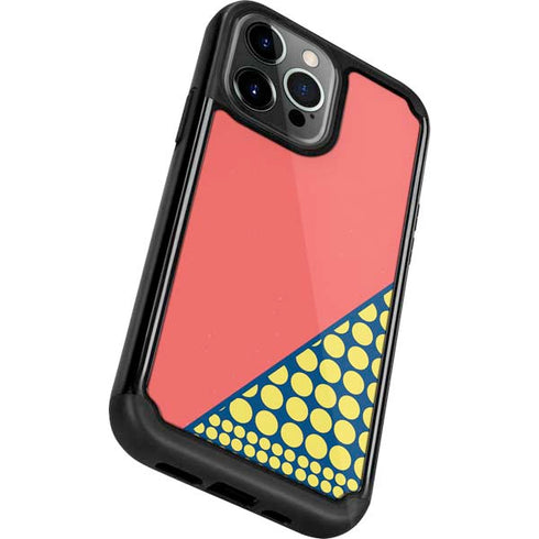 Coral Diagonal Split iPhone 13 Pro Cargo Case