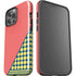 Coral Diagonal Split iPhone 13 Pro Max Impact Case