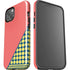 Coral Diagonal Split iPhone 14 Plus Impact Case