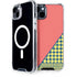 Coral Diagonal Split iPhone 15 Plus MagSafe Case