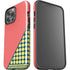 Coral Diagonal Split iPhone 15 Pro Max Impact Case
