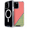 Coral Diagonal Split iPhone 15 Pro Max MagSafe Case