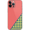 Coral Diagonal Split iPhone 14 Pro Max Skin