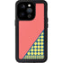 Coral Diagonal Split iPhone 14 Pro Waterproof Case