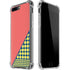Coral Diagonal Split iPhone 7/8 Plus Clear Case