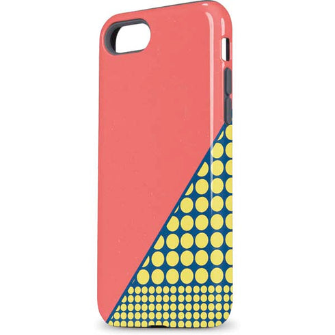 Coral Diagonal Split iPhone 7 Pro Case