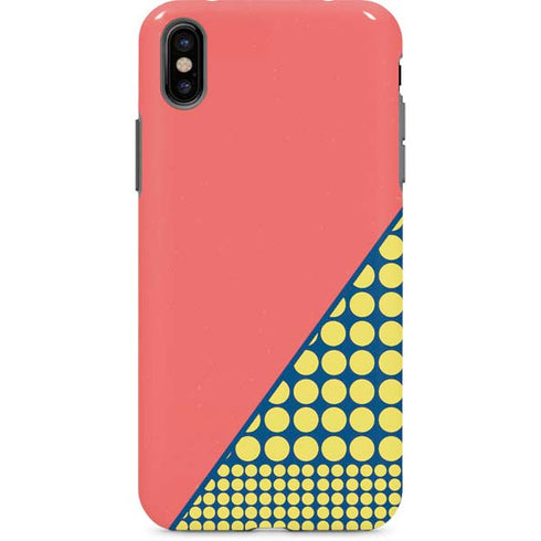 Coral Diagonal Split iPhone 8 Pro Case