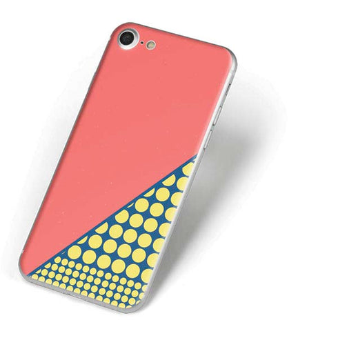 Coral Diagonal Split iPhone 8 Skin