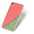 Coral Diagonal Split iPhone 8 Skin