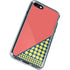 Coral Diagonal Split iPhone SE (2nd & 3rd Gen) Clear Case