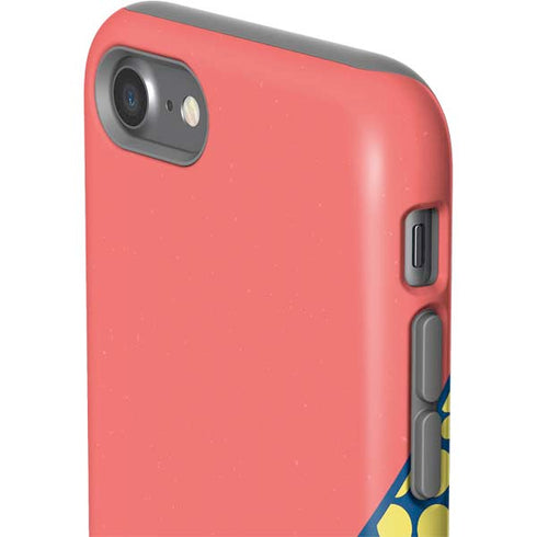 Coral Diagonal Split iPhone SE (2nd & 3rd Gen) Pro Case