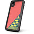 Coral Diagonal Split iPhone XR Waterproof Case
