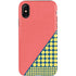Coral Diagonal Split iPhone XS Pro Case