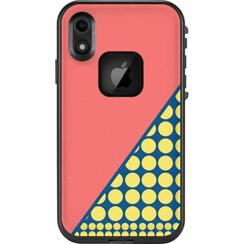 Coral Diagonal Split LifeProof Fre iPhone Skin