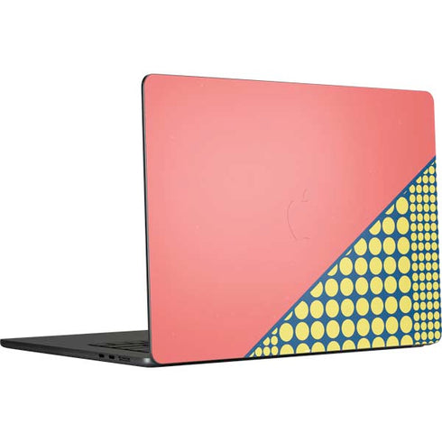 Coral Diagonal Split MacBook Air 15 in (2023) Skin