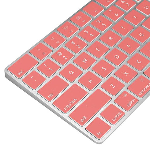 Coral Diagonal Split Magic Keyboard Skin