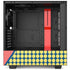Coral Diagonal Split NZXT H510 Compact ATX Mid-Tower Case Skin