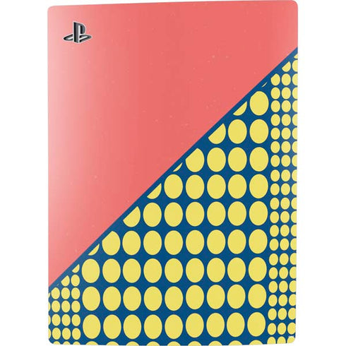 Coral Diagonal Split PS5 Console Skin