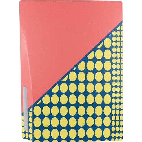 Coral Diagonal Split PS5 Console Skin