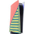 Coral Diagonal Split PS5 Digital Edition Console Skin