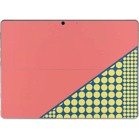 Coral Diagonal Split Surface Pro 9 Skin