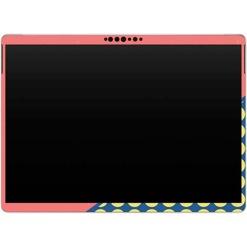 Coral Diagonal Split Surface Pro 9 Skin