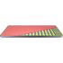 Coral Diagonal Split Universal Laptop 16in (13 x 9.4in) Skin