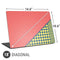 Coral Diagonal Split Universal Laptop 18in (14.6 x 10.6in) Skin