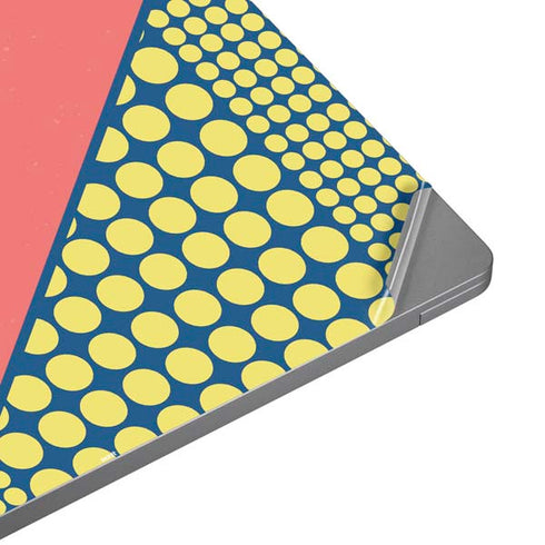 Coral Diagonal Split Universal Laptop 18in (14.6 x 10.6in) Skin