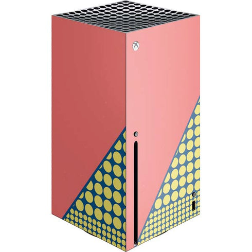 Coral Diagonal Split Xbox Series X Console Skin
