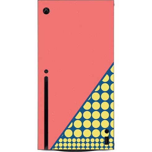 Coral Diagonal Split Xbox Series X Console Skin