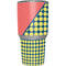 Coral Diagonal Split Yeti 30oz Rambler Tumbler Skin